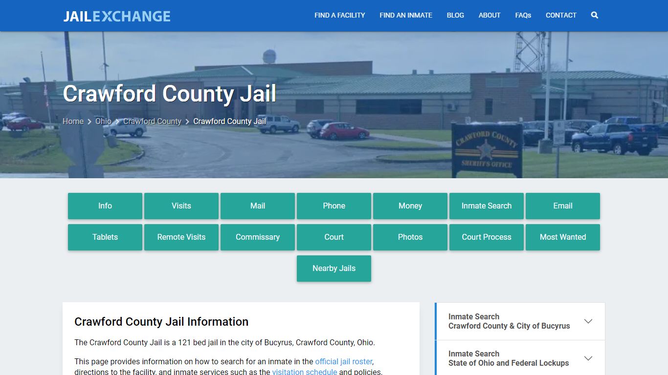 Crawford County Jail, OH Inmate Search, Information